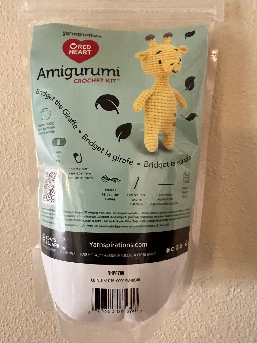 Amigurumi Crochet Kit - Yellow Giraffe Bridget